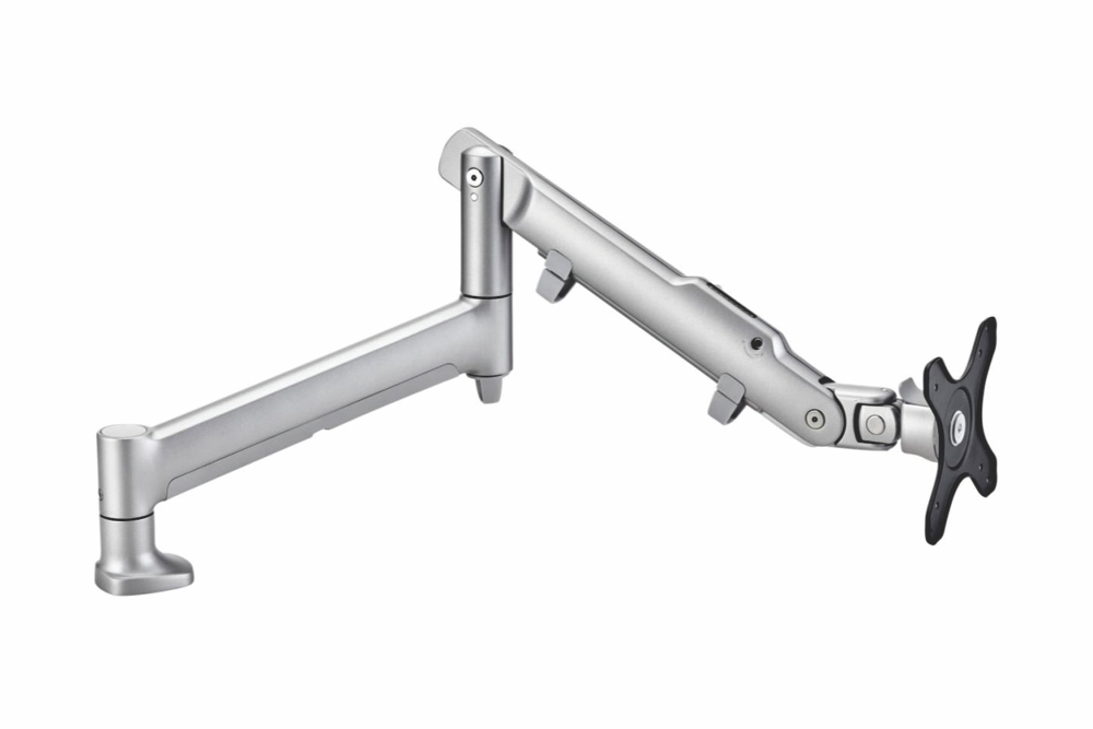 ATDEC Premium Articulated Monitor Arm with its generous reach.