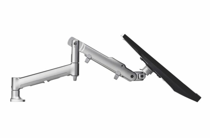 ATDEC Premium Articulated Monitor Arm - An ergonomic solution to free up the worktop and share information.
