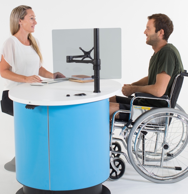 Respond sensitively to customers of all ages and levels of mobility with YAKETY YAK Oval 101.
