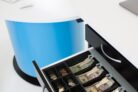 Keep cash secure with the lockable cash drawer.
