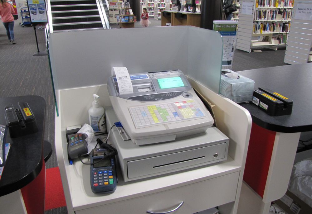 300 Cash Modules provides secure space for cash register and credit processing equipment.