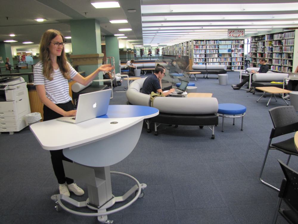 YAKETY YAK 201 providing a teachers desk in an informal learning environment.