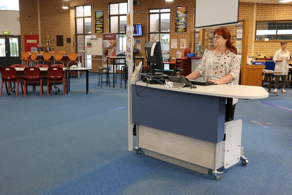 Yakety Yak 200 Series library desks.