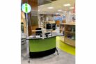 YAKETY YAK 202 Desk becomes a reference desk at the Georgette-Lepage Library of Brossard, Montreal QC.