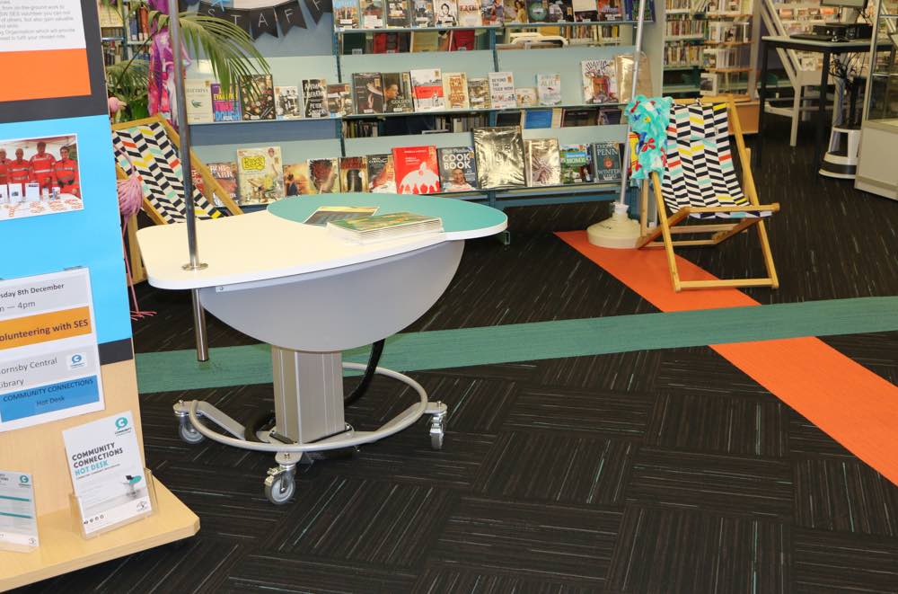 YAKETY YAK 201 Desk at Hornsby Central Library.