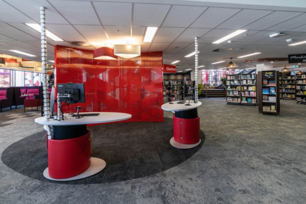 YAKETY YAK Oval 1600’s at Springfield Central Library. (Photo courtesy of Complete Urban and CK Design International)