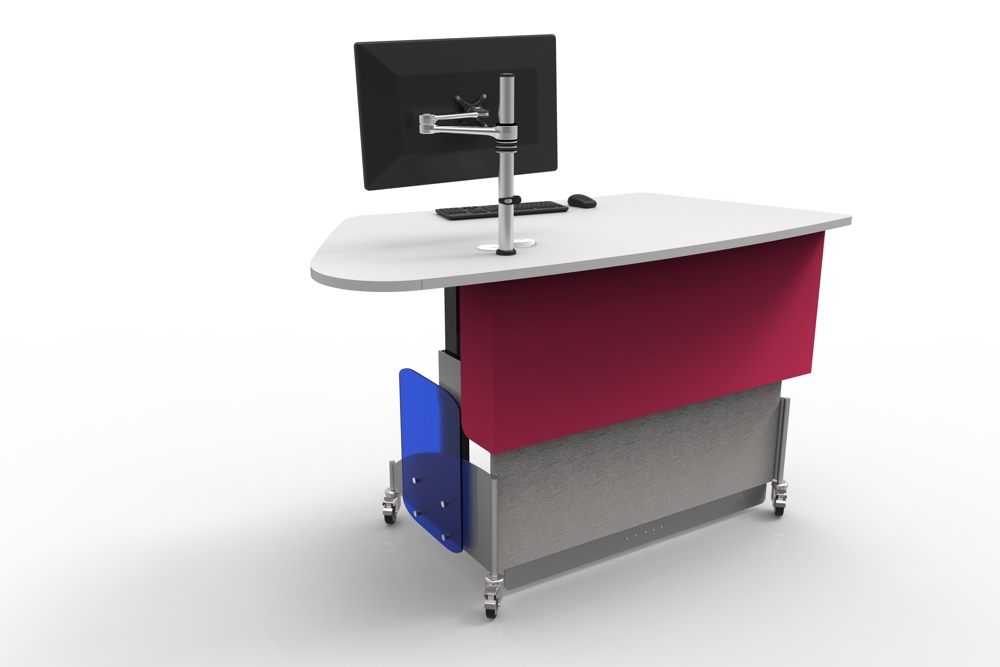 YAKETY YAK 204 desks come in both left and right hand orientations.