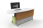 YAKETY YAK 209 Desk comes in both left and right hand orientations.