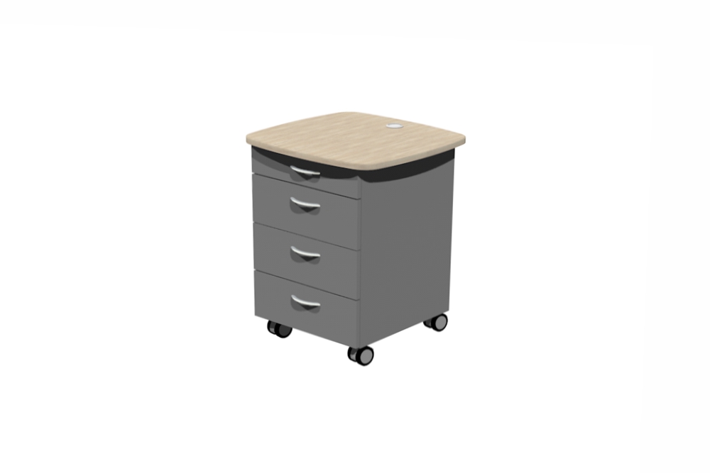 Stand Alone Storage Module features a profiled worktop for display or placement of equipment.