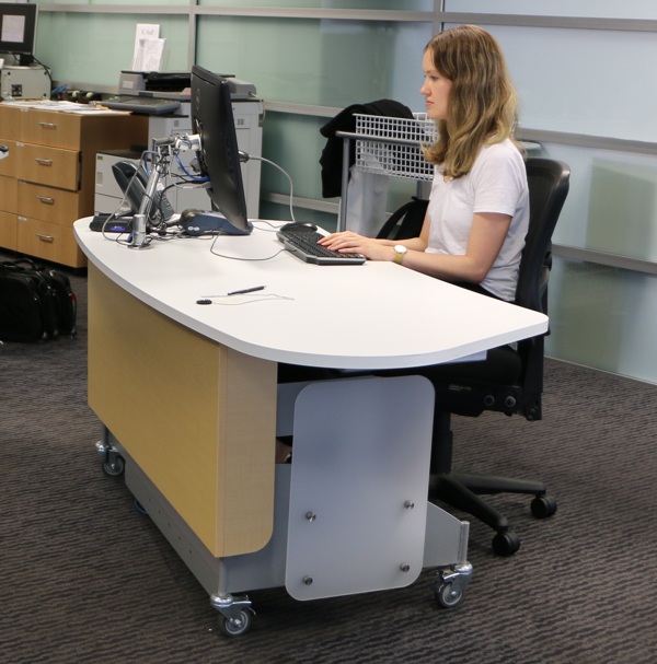 Height Adjustable Desks From Yakety Yak Library Furniture