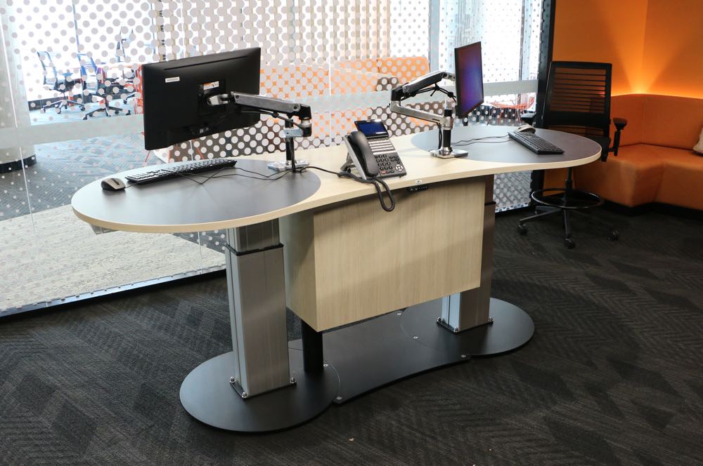 YAKETY YAK 240 Island Desk at The University of Western Sydney Parramatta Campus (standing position).